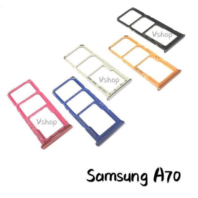 SIMTRAY SIM TRAY  TEMPAT SIMCARD SAMSUNG A70 SLOT SIMCARD Kualitas seperti bawaan hp Emran Sparepart