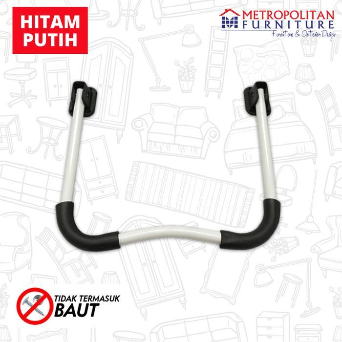 Kaki meja lipat laptop Peretelan meja laptop part Meja belajar - HITAM 1 PCS