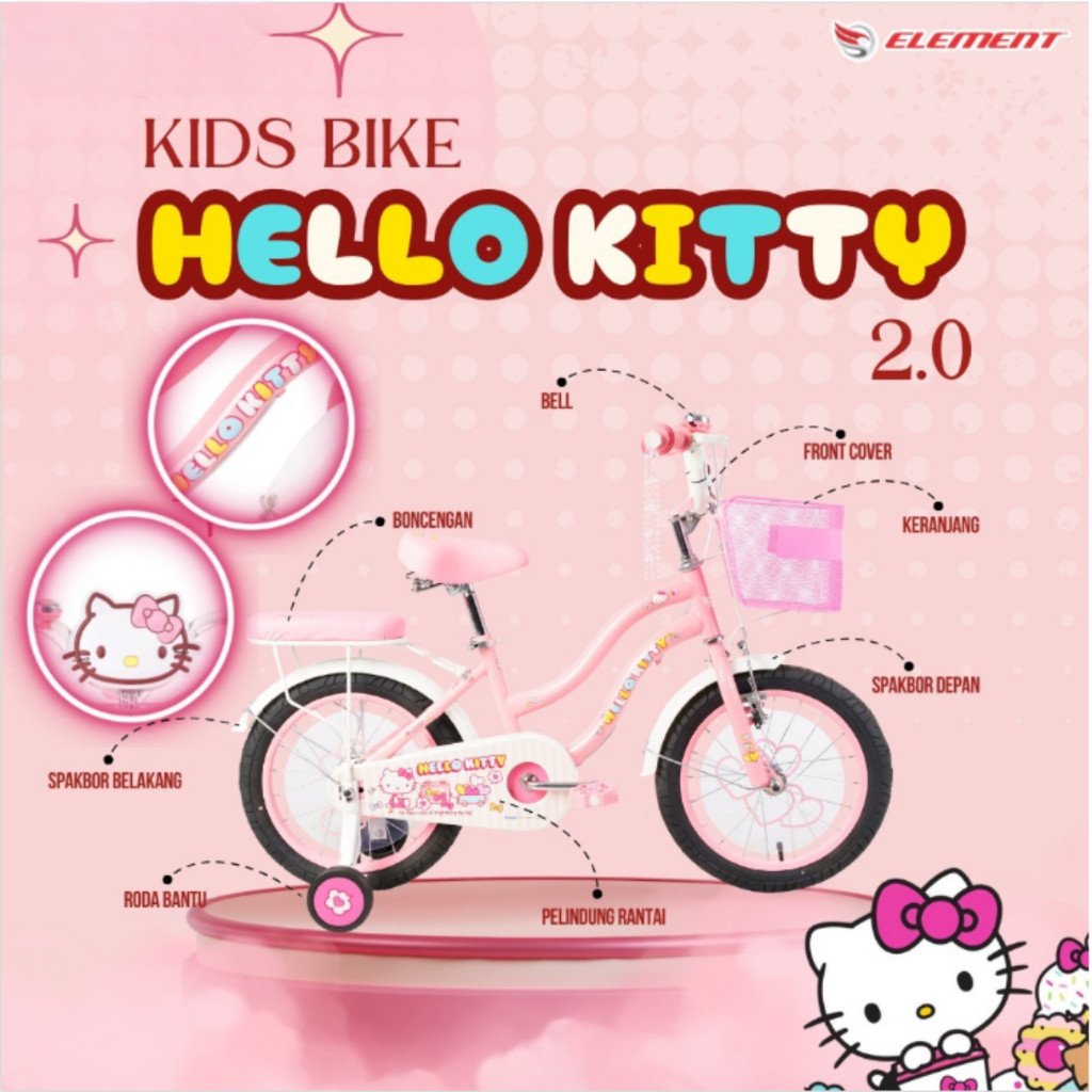 UKURAN 12 INCH SEPEDA ANAK PEREMPUAN MINI FAMILY