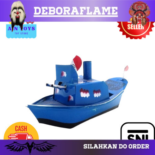 TERLAARIS Kapal Otok - Otok Kapal Uap, Mainan Anak Kapal Kapalan Perahu Perahuan Kapal Laut Mainan T
