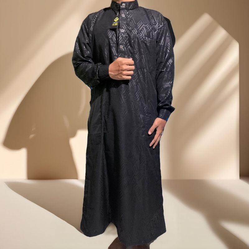 Gamis jubah embos original sazra premium mewah jubah muslim pria