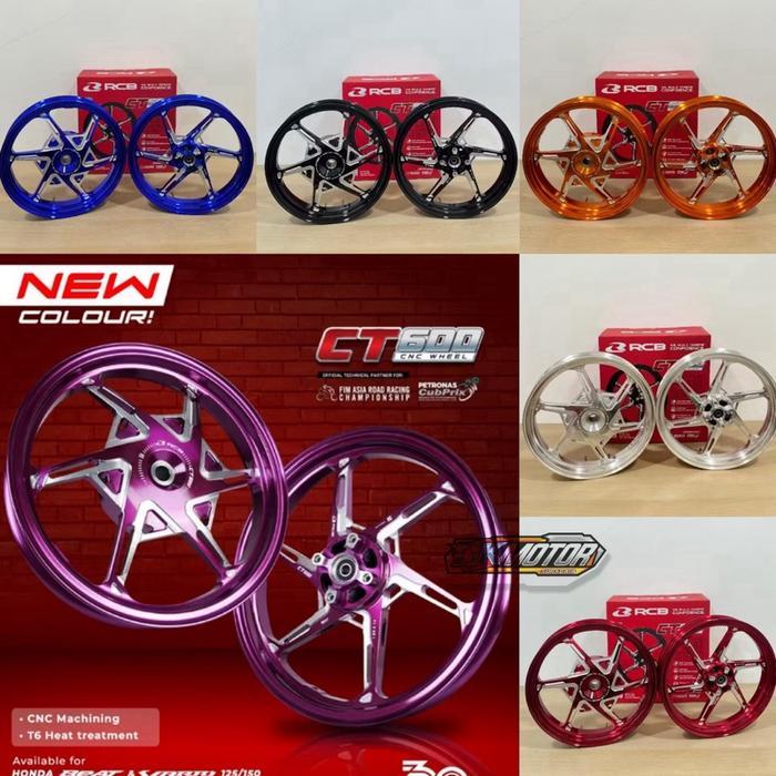 Velg Pelg Veleg RCB Racing Boy CT600 CT 600 Honda Beat Scoopy Genio Vario 110 185 215 Ring 14 - Hita