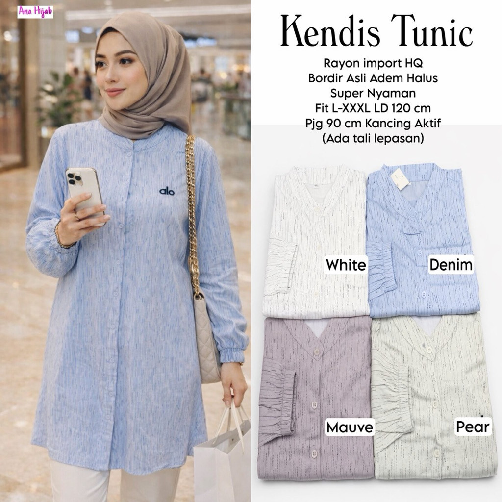 ada grup reseller tanyakan ke admdin alya store Kendis tunik Atasan wanita Rayon Import  Ana alya st