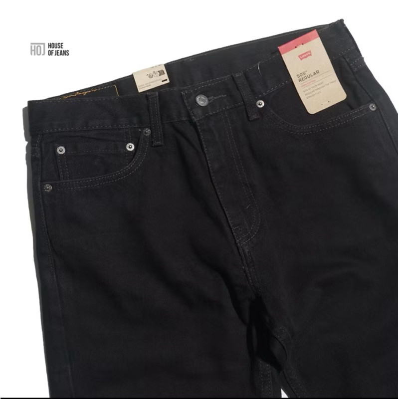 Jeans Pria 505 Reguler Fit 505-0260 Hitam - Jeans Pria Branded - 100% Original