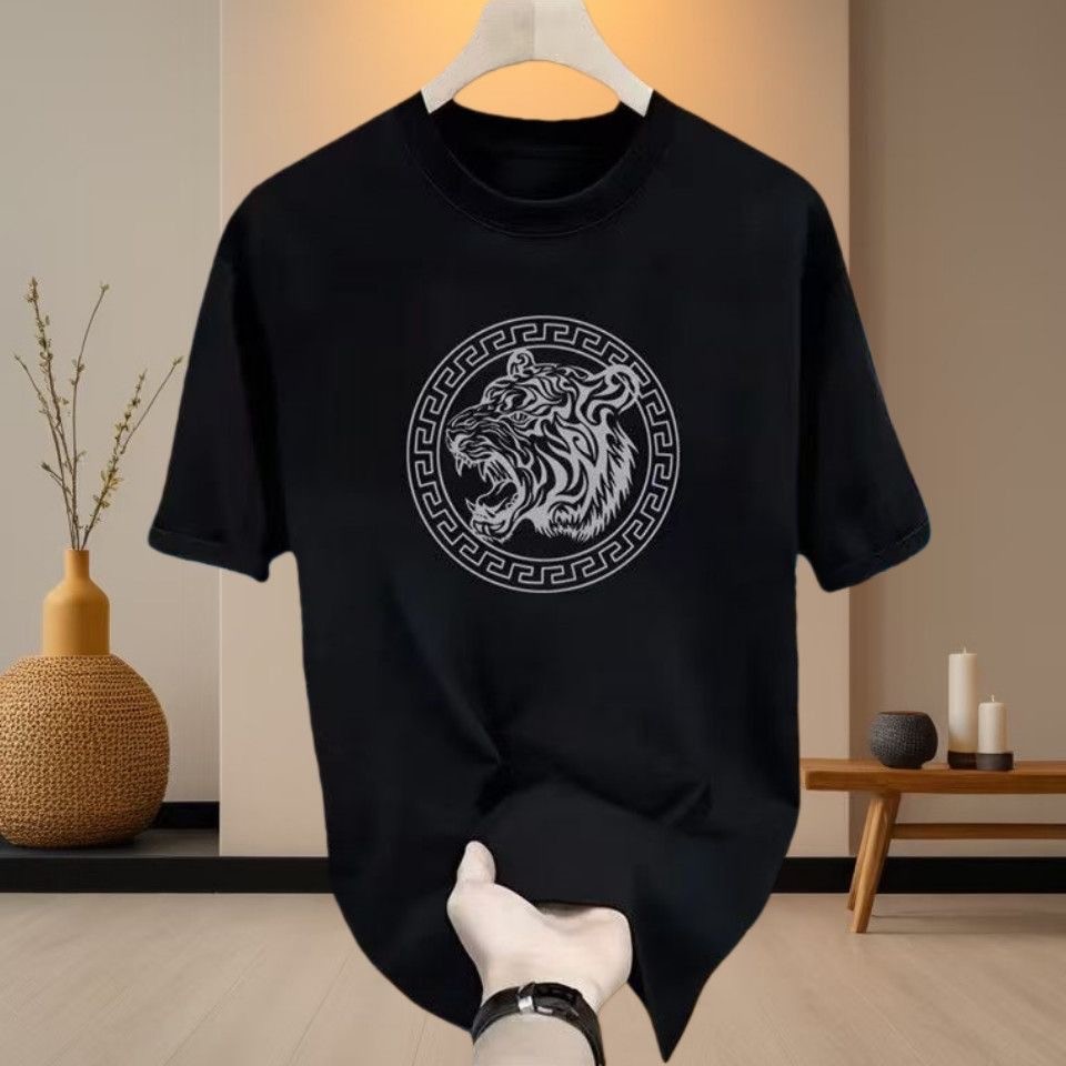 Nusa Stamp|7002baju kaos pria Motif Harimau Katun Murni kaos pria Kaos Print Street distro original 