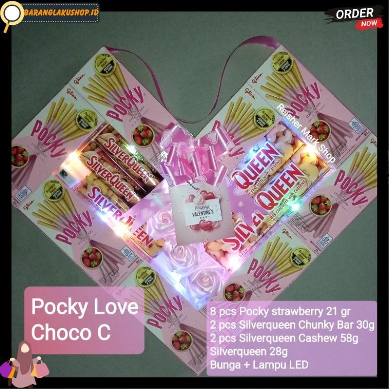 Pocky Love Choco - Pocky Love Part 1 - Valentine Gift Hadiah birthday, graduation, anniversary, Vale