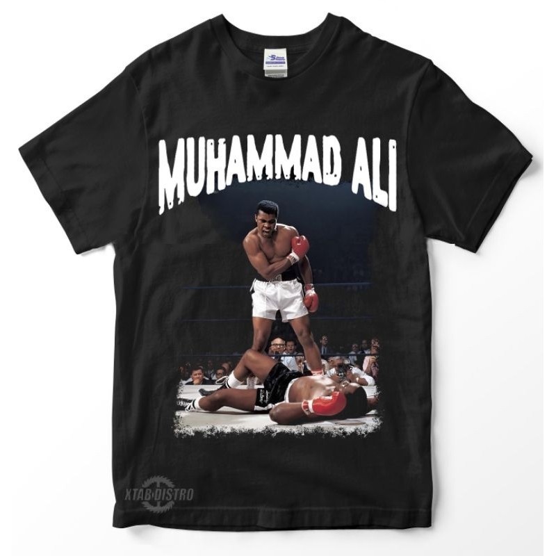 Kaos Premium Muhammad Ali Gambar Tinju baju pria - COD