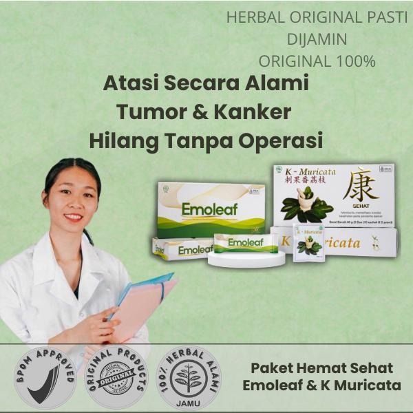 PROMO  Emoleaf & K Muricata Obat Herbal Kanker Payudara Kanker Paru-paru Kanker Usus Besar Kanker Pr