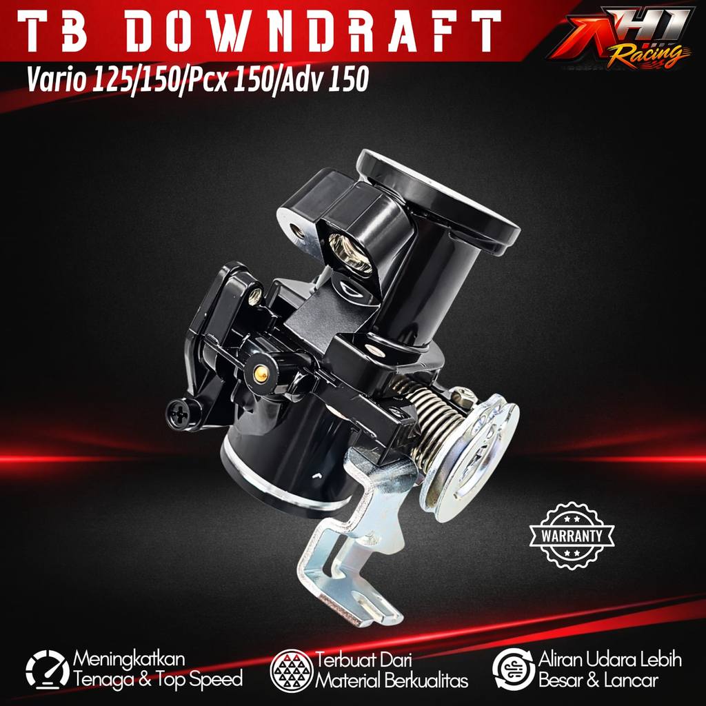 Throttle Body Tb Downdraft Vario 125 150 AH1 Racing - Intake Tuas Gas Downdraft Vario 125 150 Lurus