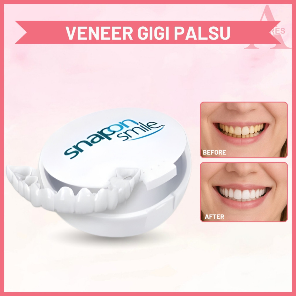 PROMO SPESIAL RAMADHANGRATIS ONGKIRBISA COD Snap On Smile Gigi Palsu Set Atas Bawah Perawatan Gigi P