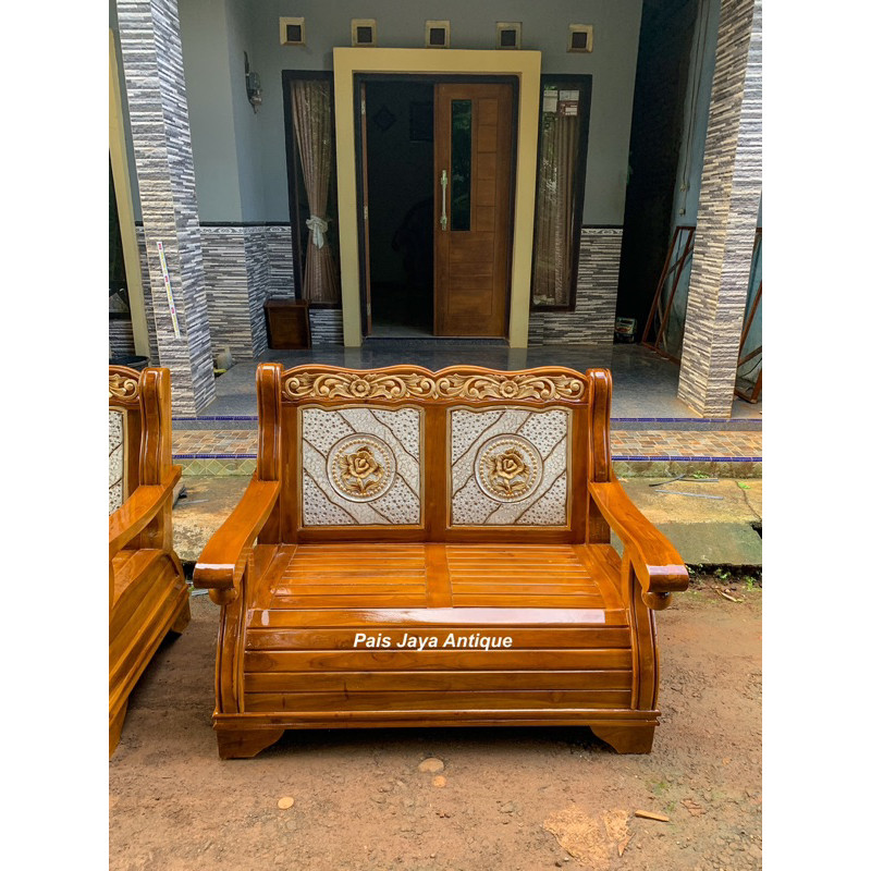 Kursi Tamu Gajah Ukiran Jati Premium/Kursi Tamu Jumbo Jati