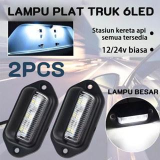 Plat Mobil Bis Motor Truk Led Lampu 12-24 Volt Nyala Putih Universal