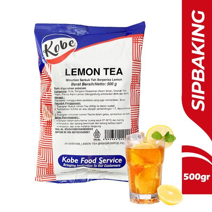 Kobe Tea Powder Bubuk Lemon Tea Lychee Lemonade Halal 500 gram - Lemon Tea