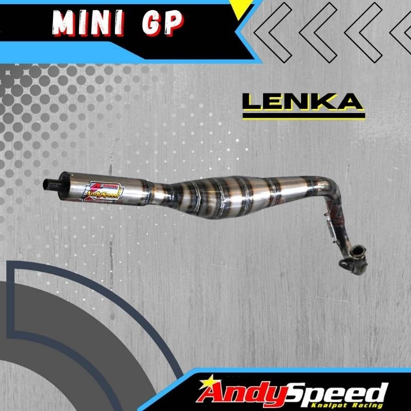Knalpot MINIGP LENKA merk andy speed