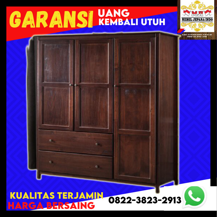 Lemari almari pakaian minimalis kayu jati tua asli jepara 1 2 3 4 5 6 pintu 1 2 3 4 5 6 geser jati a