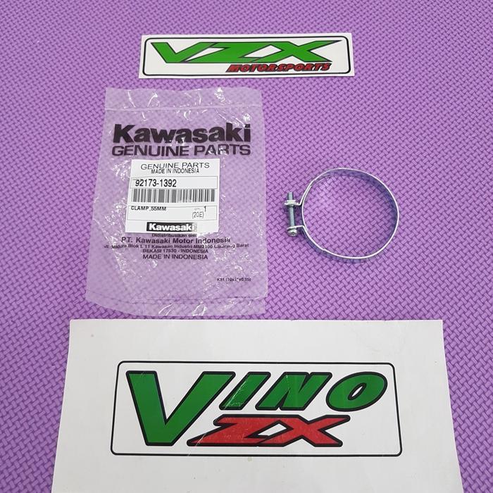 Besi Klem Intake Manipol Karbu Filter Ninja 150 R SS Ori Kawasaki - KLEM KECIL