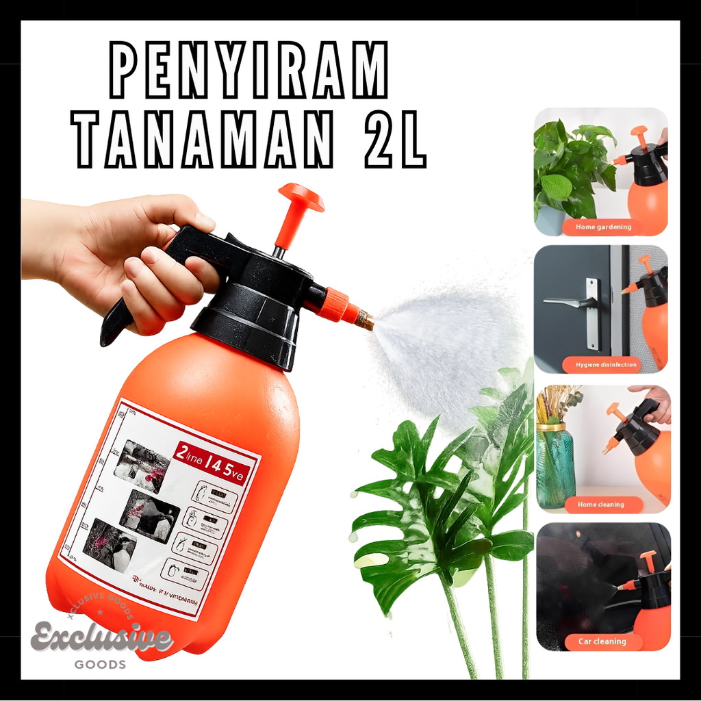 [XGoods] Pressure Sprayer Botol Semprotan tanaman Spray Pompa Manual 2L
