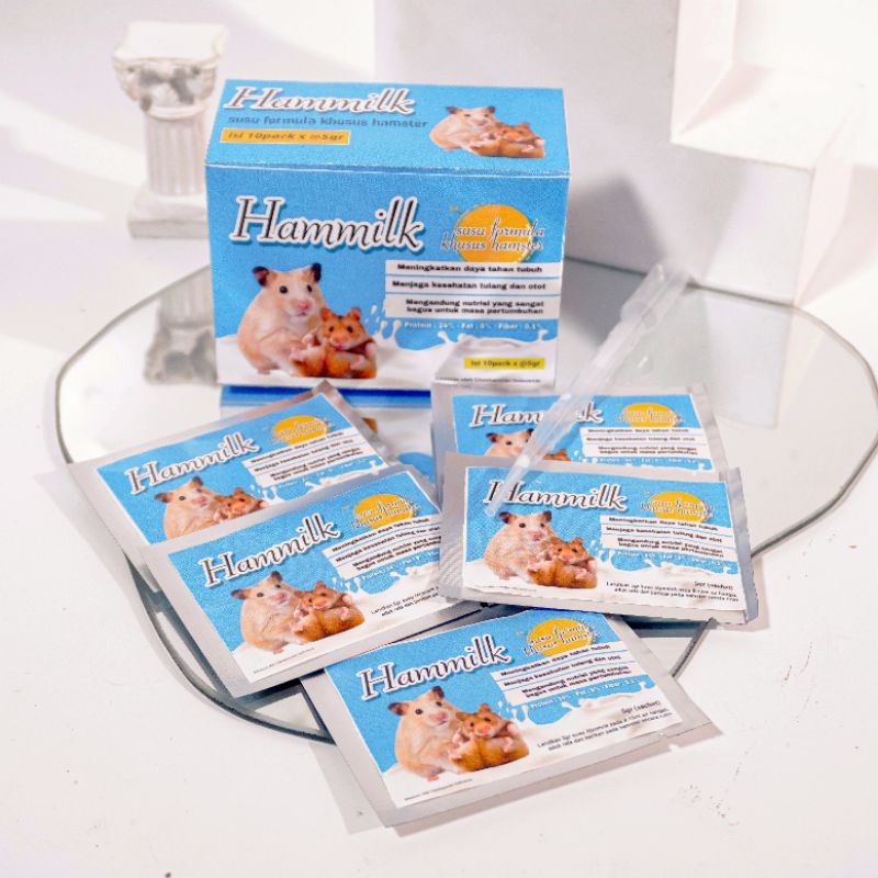 HAMMILK 5 GRAM SUSU PENGGEMUK HAMSTER & SUSU BAYI HAMSTER SUGAR GLIDER PENGGANTI AIR SUSU INDUKAN