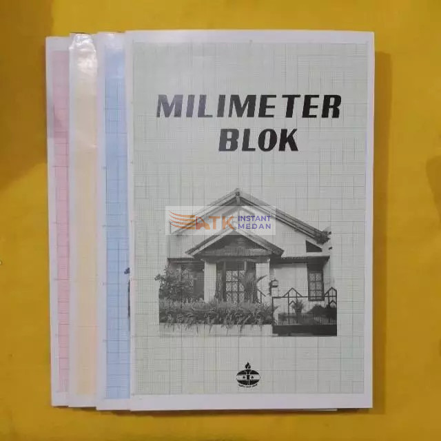 MILIMETER BLOK FOLIO Eceran Kertas Buku Gambar Block F4