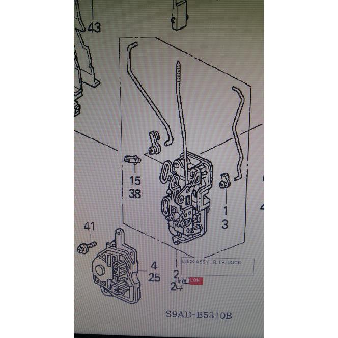 door lock / kunci pintu depan crv 2003 2004 2005 2006 BERKUALITAS