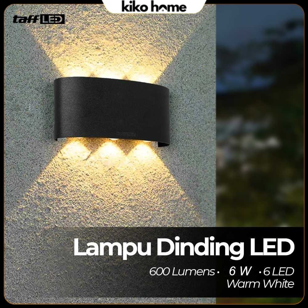 TAFFLED Lampu Dinding LED Indoor Plastic Body 6 LED Warm White 6W - 6T