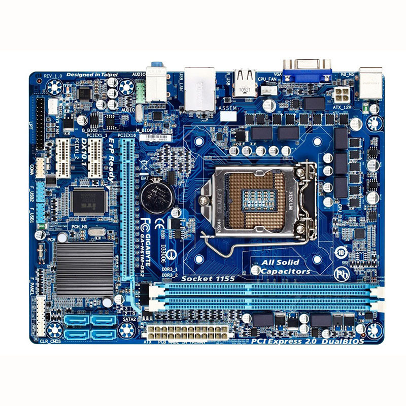 GAH61MDS2 Motherboard LGA 1155 DDR3 16GB For Intel H61 H61MDS2 Desktop Mainboard SATA II Micro ATX S