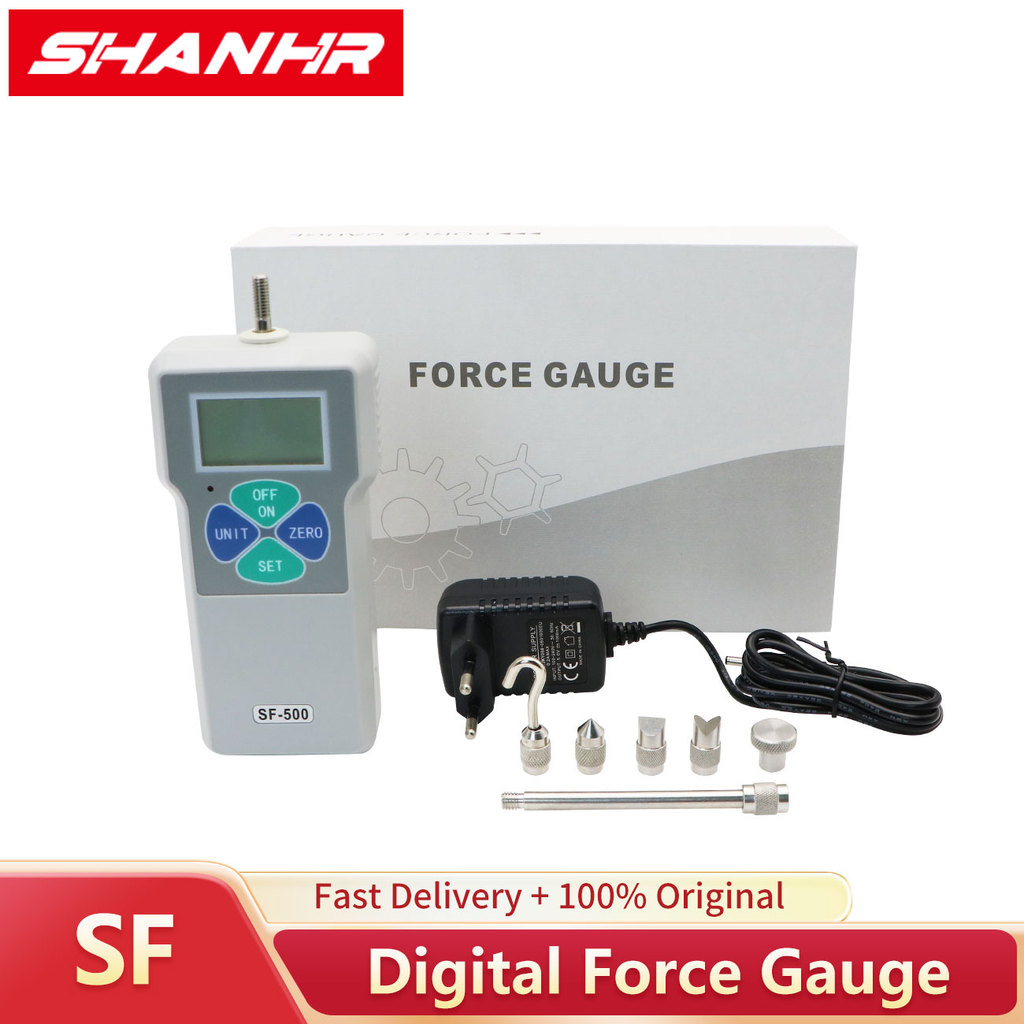 SHANHR SF Digital Portable Push Pull Force Gauge Dynamometer Force Tester Measuring Instruments Thru