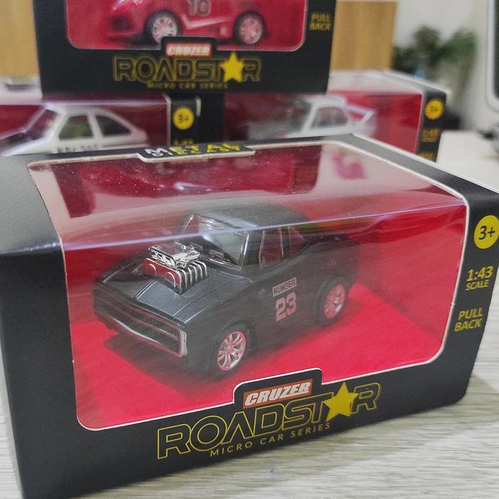 Diecast Miniatur mobil Cruzer Roadstar Micro Car series - Hitam