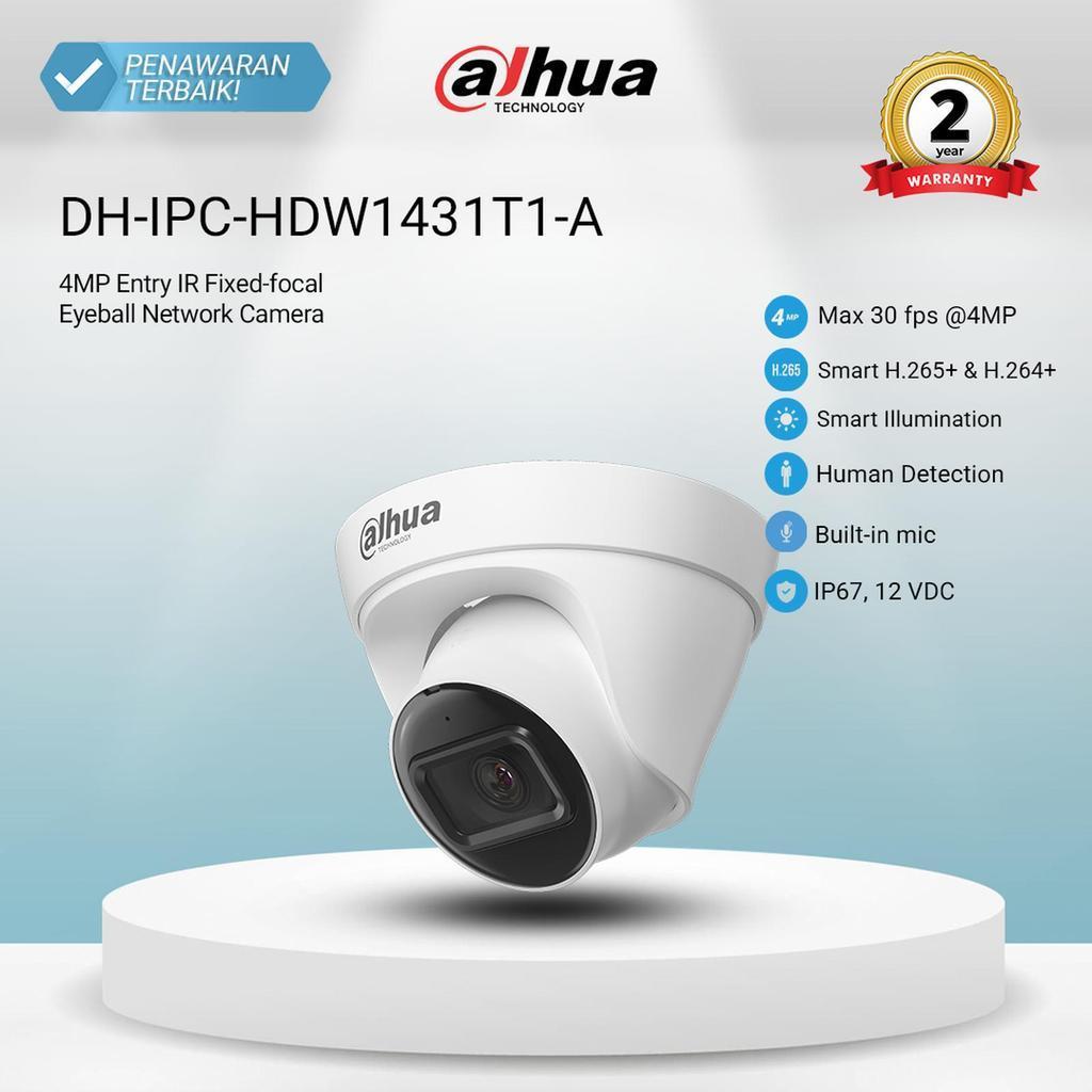 Dahua DH-IPC-HDW1431T1-A 4MP 2K+ CCTV IP Cam Camera Network Kamera Entry IR Infrared Fixed Focal Eye