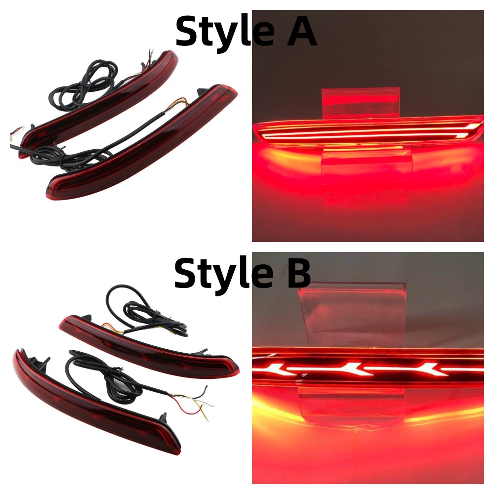 Rear Bumper Lights for Toyota Innova 2015 2016 2017 Multi-functions Car LED Tail Light Fog Lamp  Bra