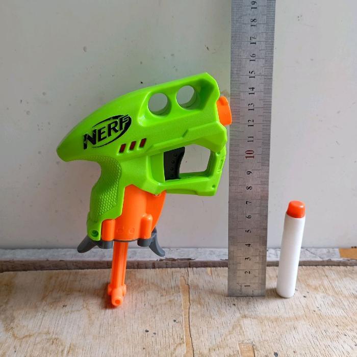 mainan tembakan nerf nanofire hijau Dcast