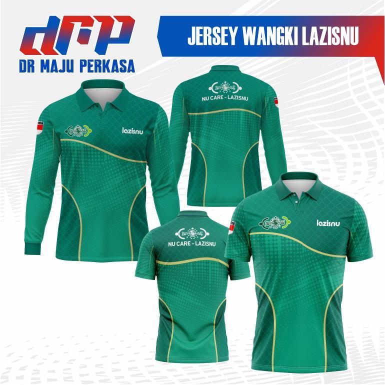 DRMP JERSEY LAZISNU WANGKI/ JERSEY WANGKI AMIL ZAKAT FULL PRINTING / KAOS POLO LAZISNU Sport