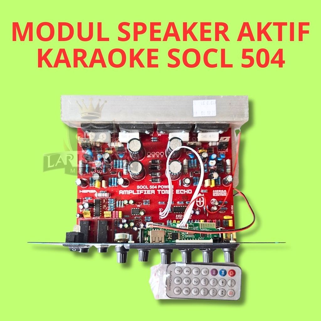 Modul Ampli Speaker Aktif Stereo SOCL 504 MP3 Bluetooth