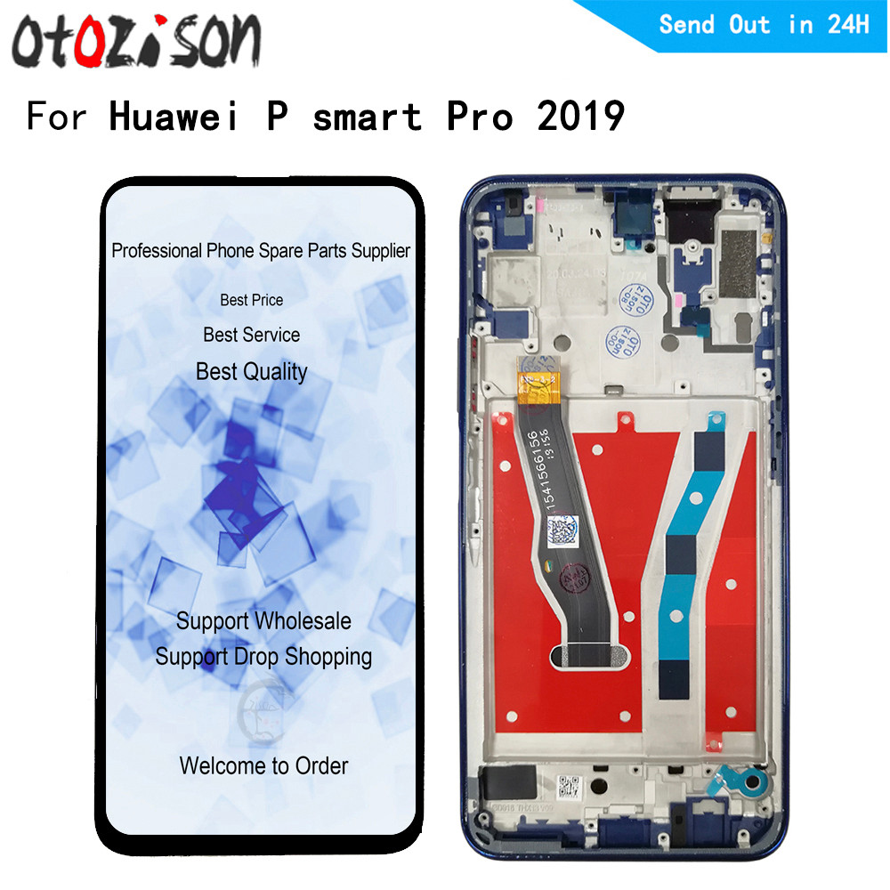 For Huawei P smart Pro 6.59" IPS LCD For Huawei P smart Pro 2019 LCD splay Tou Panel Screen gitizer 