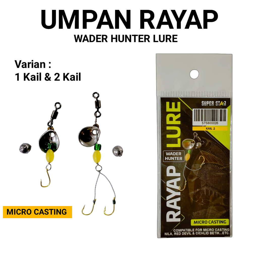 Umpan Rayap Lure 1 dan 2 Kail Kecil Buat Micro Casting Wader Nila Kocolan Red Revil Di Kalen Sungai 