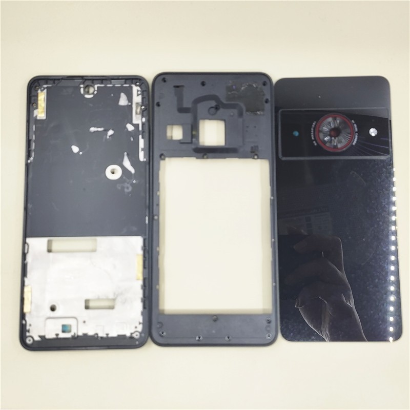 Back Cover Rear Door Housing Case For Telstra T-Elite 5G / For ZTE Blade A75 Pro Battery Cover With 
