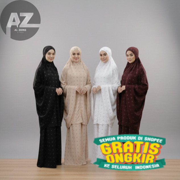 Mukenah Motif Pita/Motif Bunga/ Mukenah Traveling/ Mukenah Bahan Adem/ Mukenah 2in1/ moment