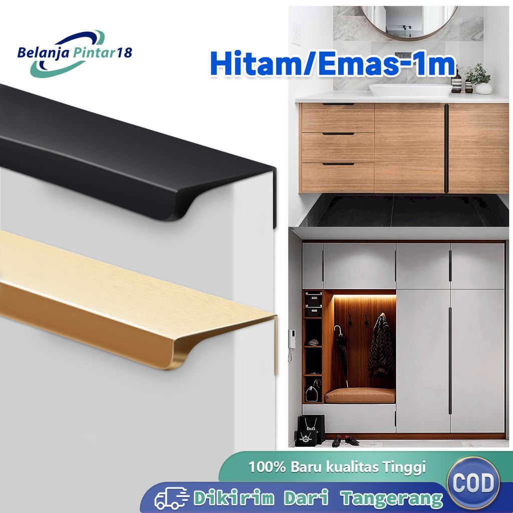 100cm Handle Pintu Lemari Tarikan Handle Minimalis Pegangan Lemari Dapur Panjang