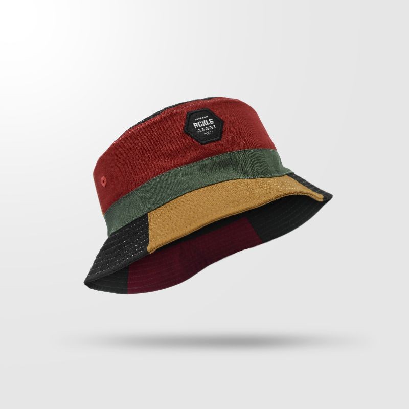 (Semusim Tour) RCKLS. Bucket Hat Rainbow | Topi Distro | Topi Bucket