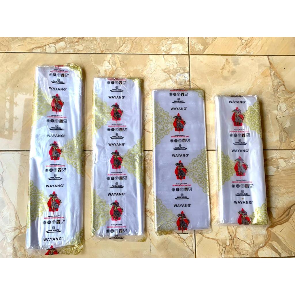 PLASTIK PP WAYANG 30 Mic UKURAN JUMBO / PP WAYANG / PLASTIK WAYANG / PP WAYANG UKURAN KECIL TANGGUNG