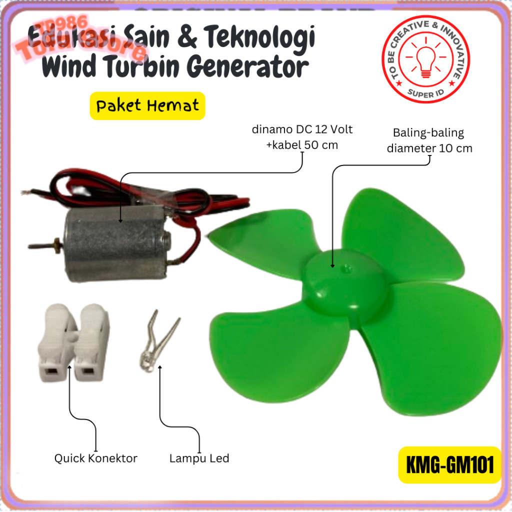 terlaris Wind Generator Untuk Edukasi Listrik Tenaga Angin Bahan Peraga Generator