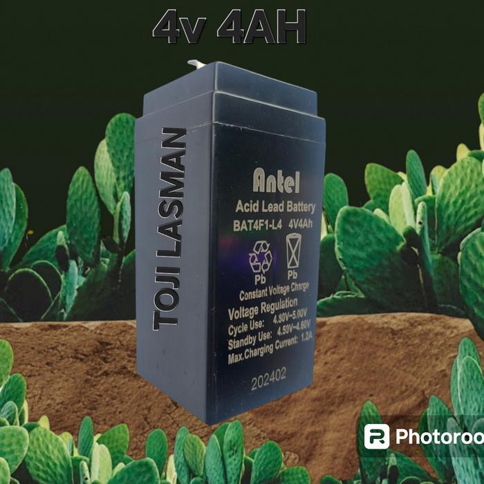 batu baterai aki 4v 4ah timbangan buah digital 150kg kg lampu digital