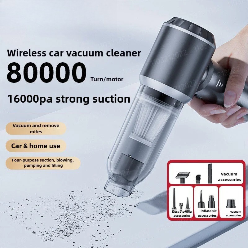 Car Vacuum Cleaner High Suction Cordless Vacuum Cleaner Portable Cordless Vacuum Cleaner High Pressu