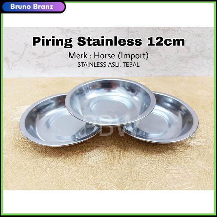 terlaris Piring Stainless Horse 12cm / Piring Makan Stainless