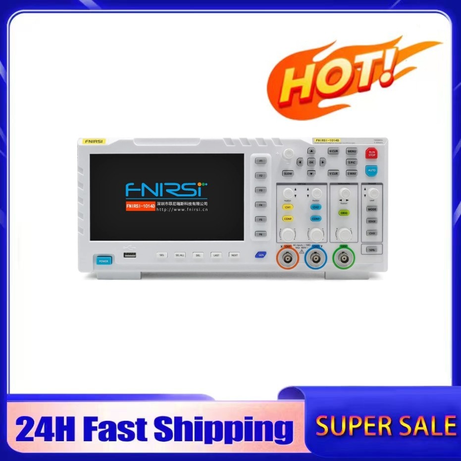 FNIRSI-1014D 1013D TC3 Oscilloscope 3-in-1 Dual annel Input Signal Generator 100MHz * 2 Analog Bandw