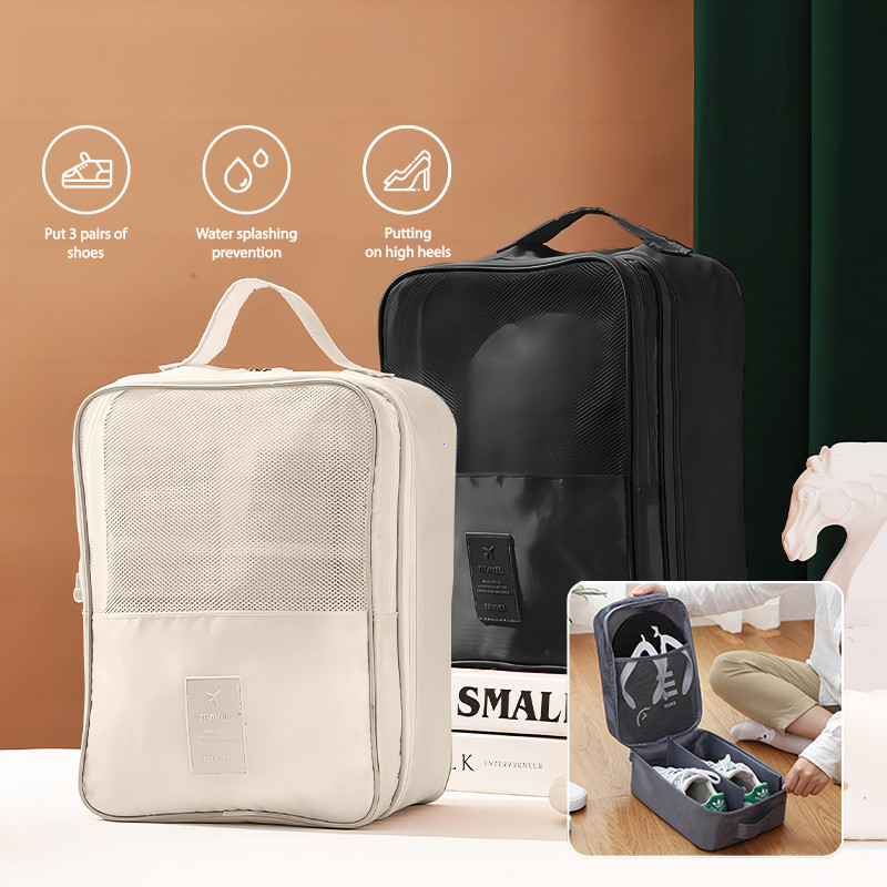 Tas Penyimpanan Sepatu - Tas Sepatu Oxford Cloth Perjalanan, Set Tiga Tas Sepatu