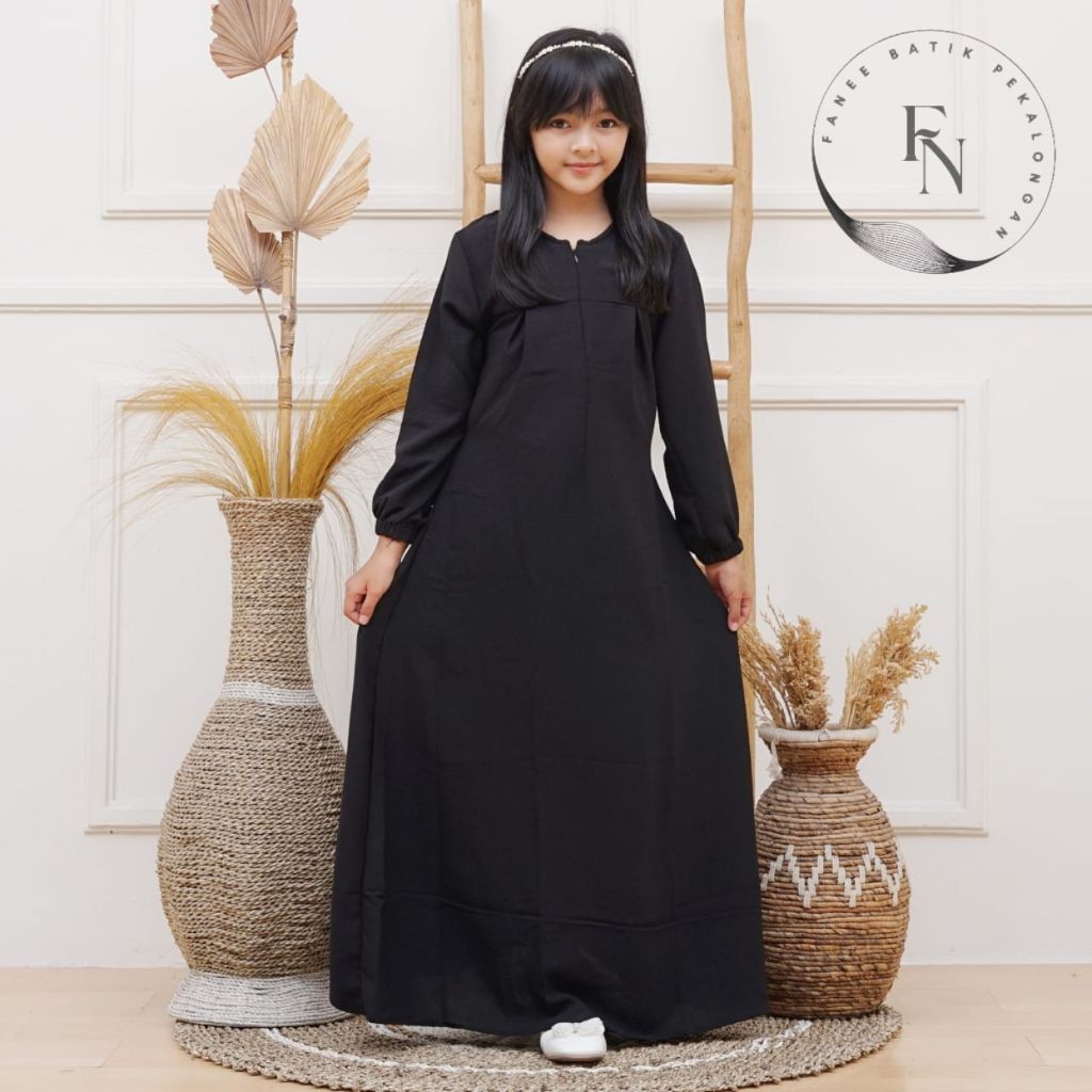 SALE Gamis Anak Remaja Bahan Crinkle Airflow Premium Usia 3 -12 Tahun / Tali Samping / Gamis Anak Re