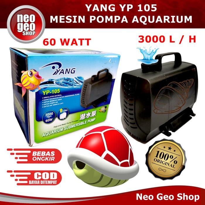 YANG YP 105 YP105 YP-105 Pompa Air Celup Pompa Kolam Aquarium - Watt FSA