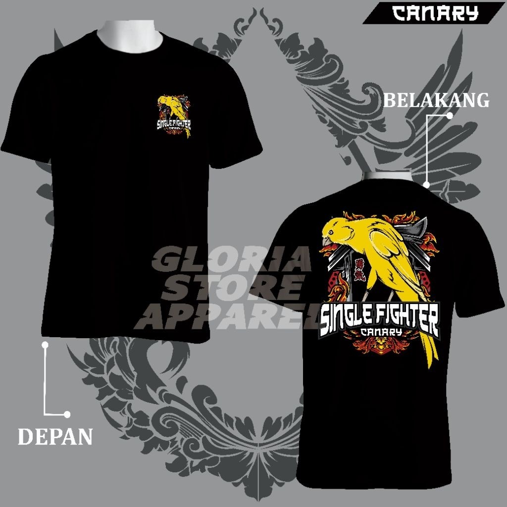 KAOS KENARI KAOS KICAU MANIA KENARI MANIA BURUNG KENARI MURAH LEBAY T SHIRT BURUNG KENARI