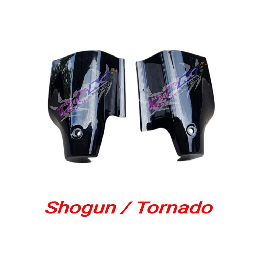 Cover tutup shock spakbor depan Suzuki Shogun / Tornado Sogun kebo tornado GX Gs warna hitam